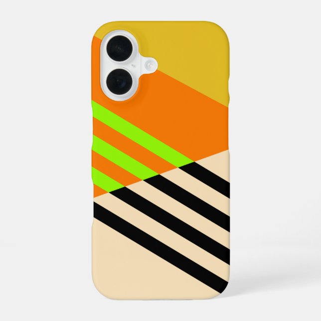 Abstract and Colourful iPhone 16 Case (Back)