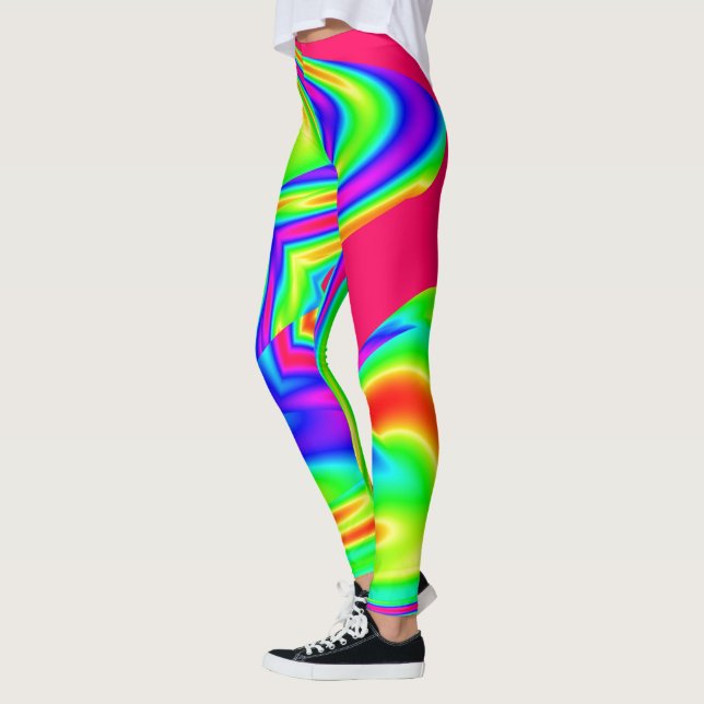 Abstract and Colourful Leggings (Left)