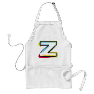 Abstract and colourful letter Z Standard Apron
