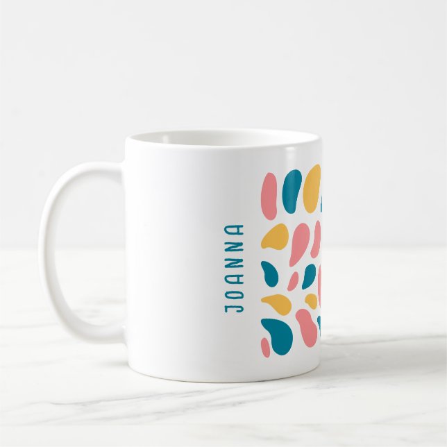 Abstract and Colourful Shapes Classic Mug (Left)