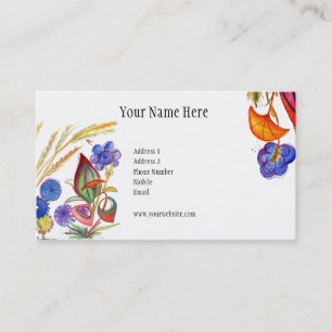 Abstract and colourful Tree Business Card
