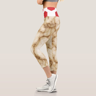 Abstract And Red Dot    Zazzle_Growshop. Capri Leggings