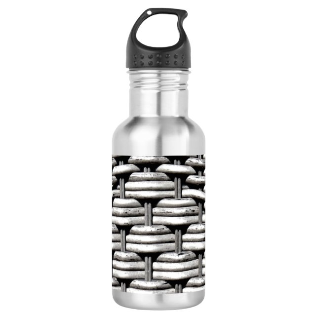 Abstract and Stylish Grey Pattern  710 Ml Water Bottle (Front)