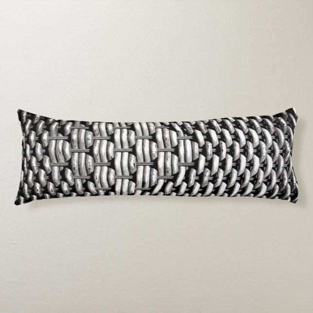 Abstract and Stylish Grey Pattern  Body Cushion (Front)