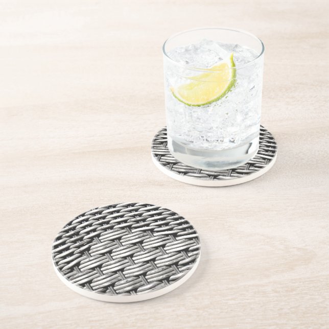 Abstract and Stylish Grey Pattern  Coaster (Side)