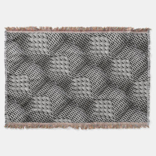 Abstract and Stylish Grey Pattern Throw Blanket
