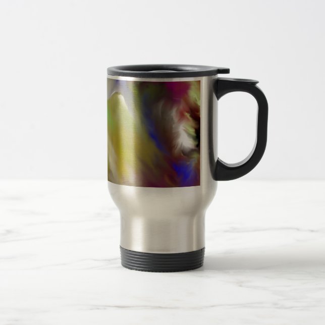 Abstract Angel Design Travel Mug (Right)