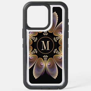Abstract Angel Wings Mandala Fractal Monogram