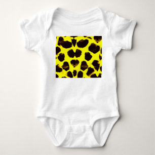 Abstract Animal Print Leopard Watercolor Baby Bodysuit