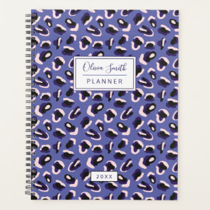 Abstract Animal Print Purple Planner