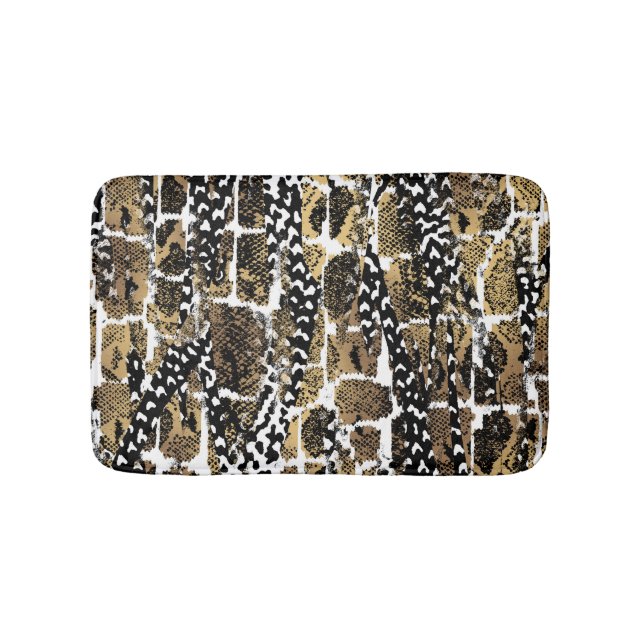 Abstract Animal Skin: Artistic Design Bath Mat (Front)