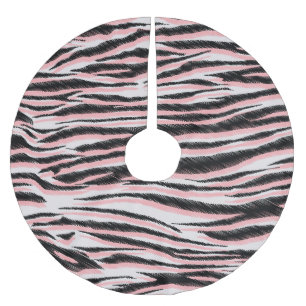 Abstract Animal Skin Seamless Print Brushed Polyester Tree Skirt