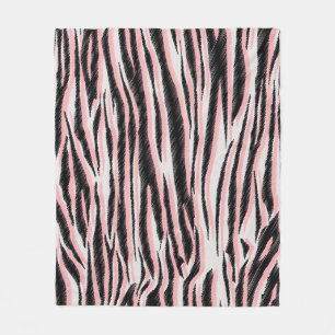 Abstract Animal Skin Seamless Print Fleece Blanket