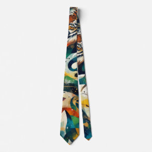 Abstract Animal Tie