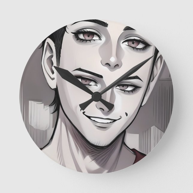 Abstract Anime wall clock  (Front)