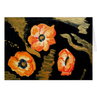 Abstract Annemones - orange