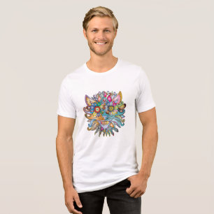 Abstract Anthropomorphic Tri-Blend Shirt