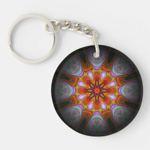 Abstract Antique Art-18434 Key Ring