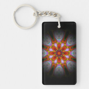 Abstract Antique Art-18434 Key Ring