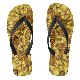 Abstract Antique Art Design  Flip Flops