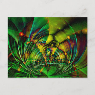 Abstract Apophysis Fractal II Postcard