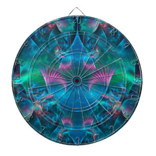 Abstract Apophysis Fractal III Dartboard