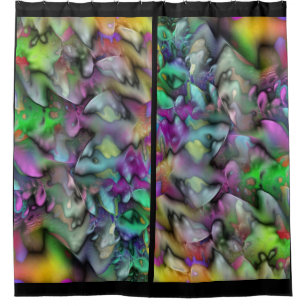 Abstract Apophysis Fractal III + your ideas Shower Curtain