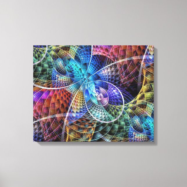Abstract Apophysis Fractal X Canvas Print (Front)