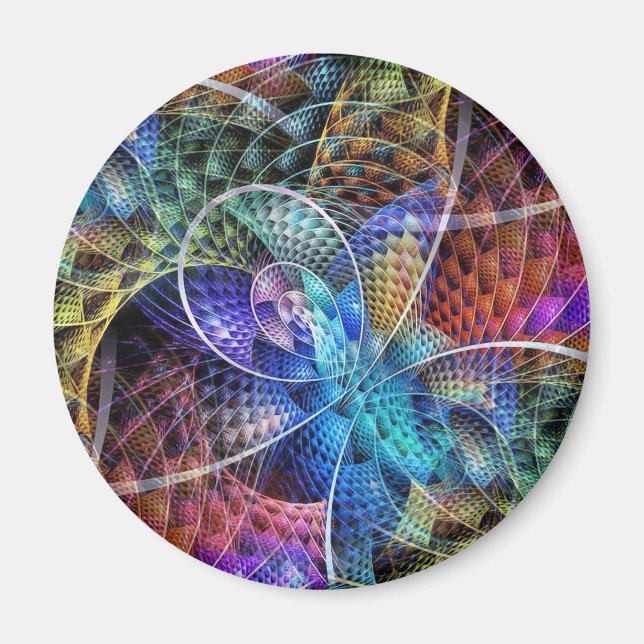 Abstract Apophysis Fractal X Magnet (Front)