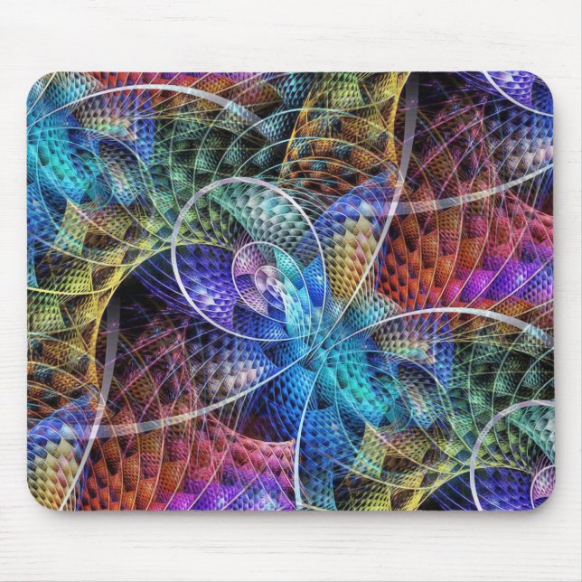 Abstract Apophysis Fractal X Mouse Mat (Front)