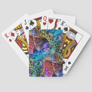 Abstract Apophysis Fractal X Playing Cards