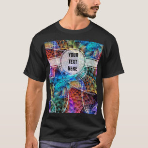 Abstract Apophysis Fractal X + your text T-Shirt