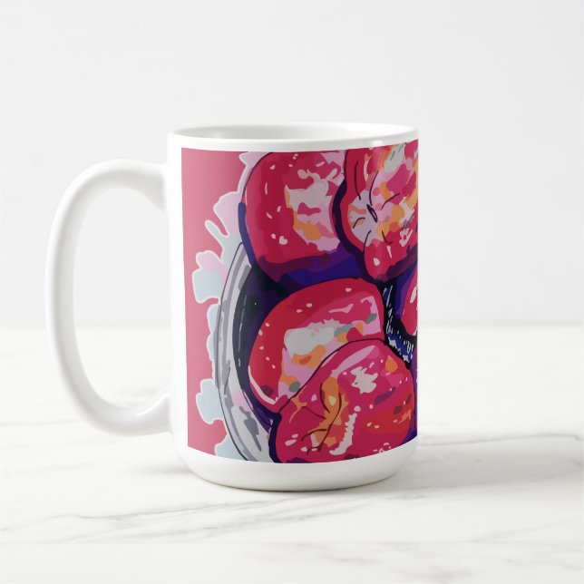 Abstract Apples Coffee Mug (Left)