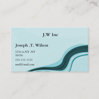 abstract aqua  Business Cards