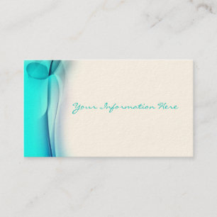 Abstract Aqua Smoke Business Cards