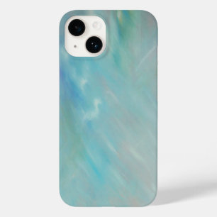 Abstract aqua teal acrylic painting Case-Mate iPhone 14 case