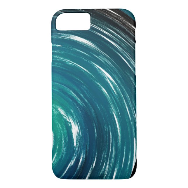 Abstract Aquamarine Twist Art Background #3 Case-Mate iPhone Case (Back)