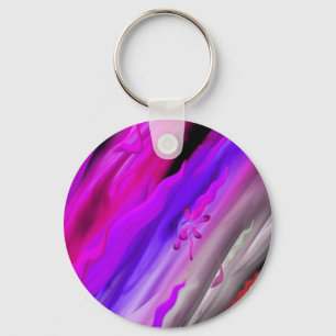 Abstract aquarelle key ring