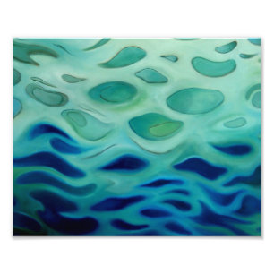 Abstract Aquatic and Fluid Photo Print