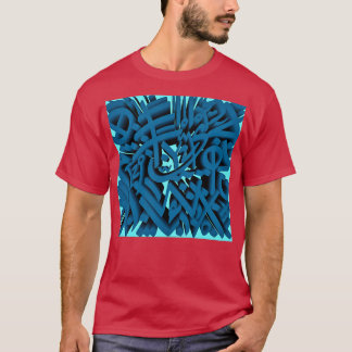 Abstract Arabic letters Phoenician Yemenit Musnad  T-Shirt