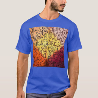 Abstract Arabic letters Phoenician Yemenit Musnad  T-Shirt