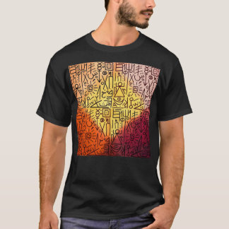 Abstract Arabic letters Phoenician Yemenit Musnad  T-Shirt