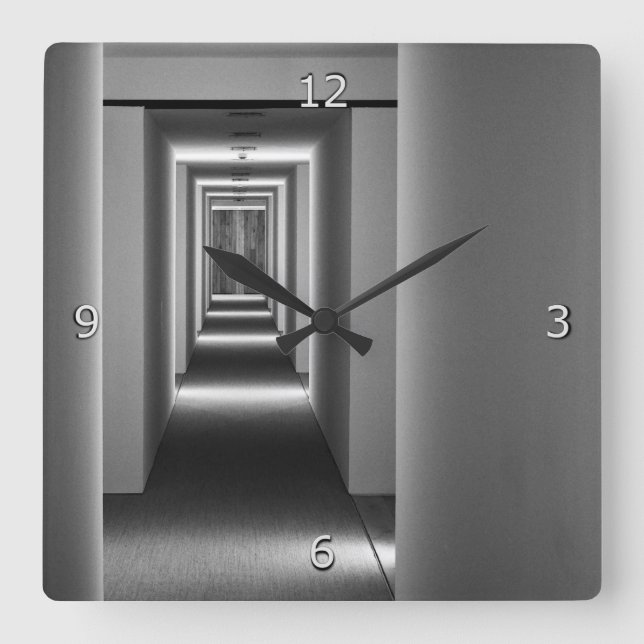 Abstract Architecture Fine Art Square Wall Clock (Front)