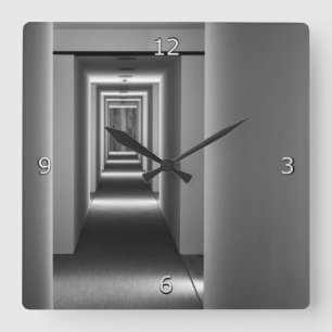 Abstract Architecture Fine Art Square Wall Clock