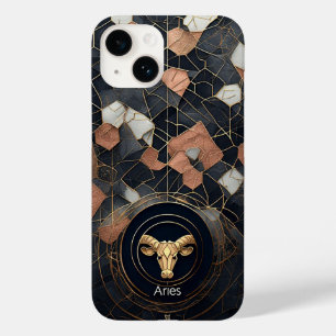 Abstract Aries Zodiac Illustration Modern Case-Mate iPhone 14 Case