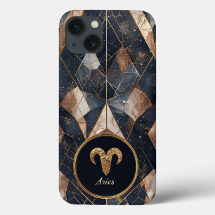 Abstract Aries Zodiac Illustration Modern iPhone 13 Case