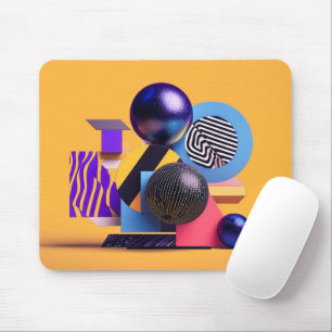 Abstract arrangement with colourful spheres mouse mat
