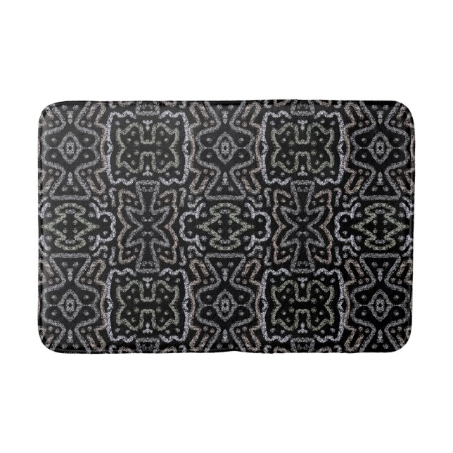 Abstract Arrow Grunge Pattern And Soft Pastels Bath Mat (Front)