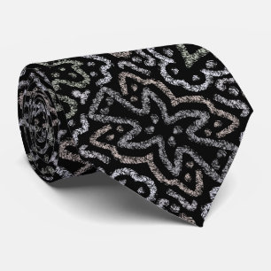 Abstract Arrow Grunge Pattern With Soft Pastels Tie