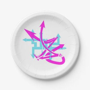 Abstract Arrows Paper Plates